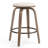 Set of 2 Beatus Beige Woven Fabric Counter Stool with Natural Wood Legs Set-1162713899-1162713902