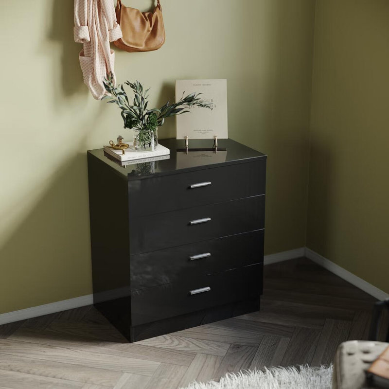 Shalicia Rectangle Accent Cabinet, Black