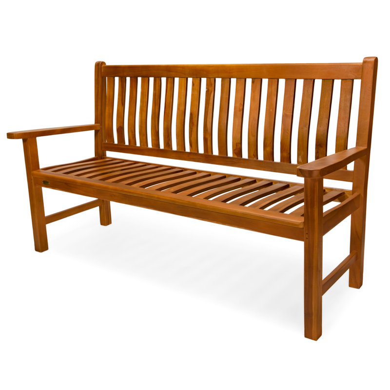Humphrey Teak Wave Bench
