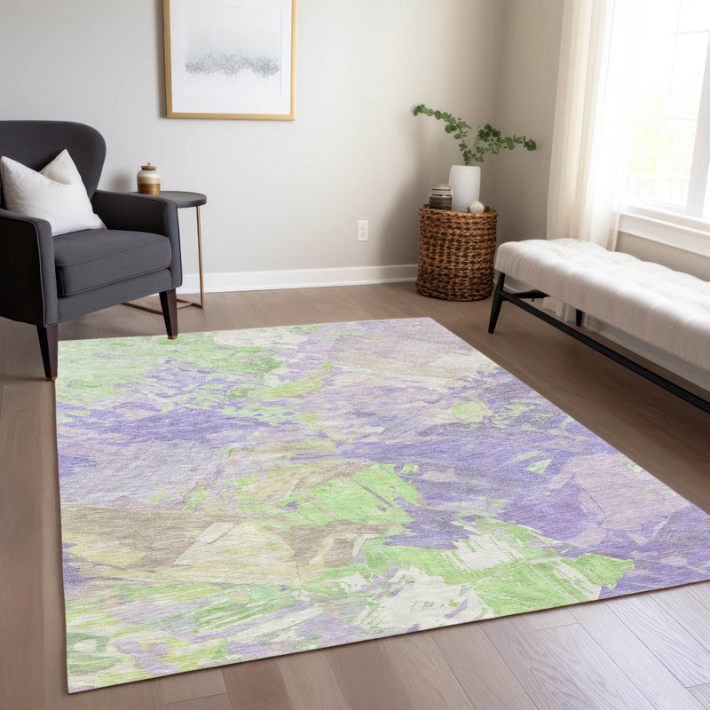 Tapis lavable à la machine intérieur / extérieur Cinead ACN1713, Rectangle 10 pi x 14 pi
