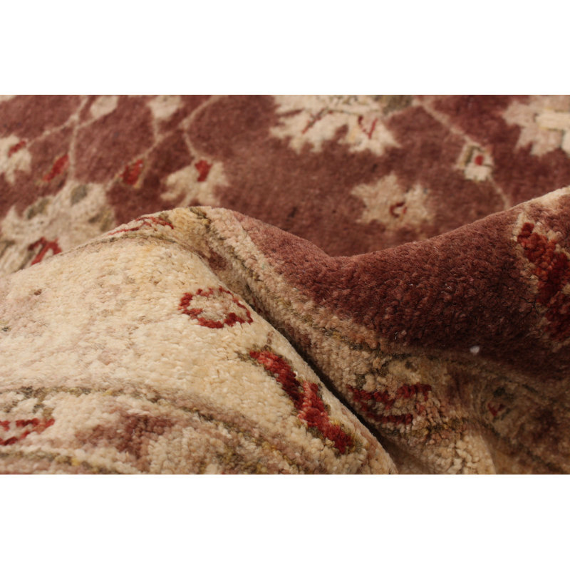 Tapis brun foncé Peshawar Oushak 3 pi 11 po x 5 pi 9 po