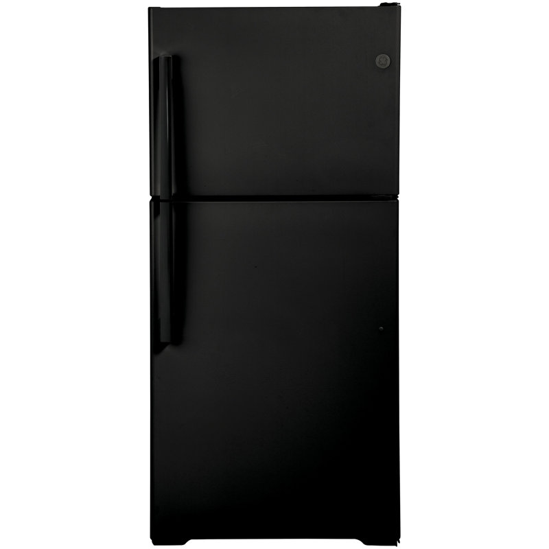 GE® ENERGY STAR® 19.2 Cu. Ft. Top-Freezer Refrigerator, Black