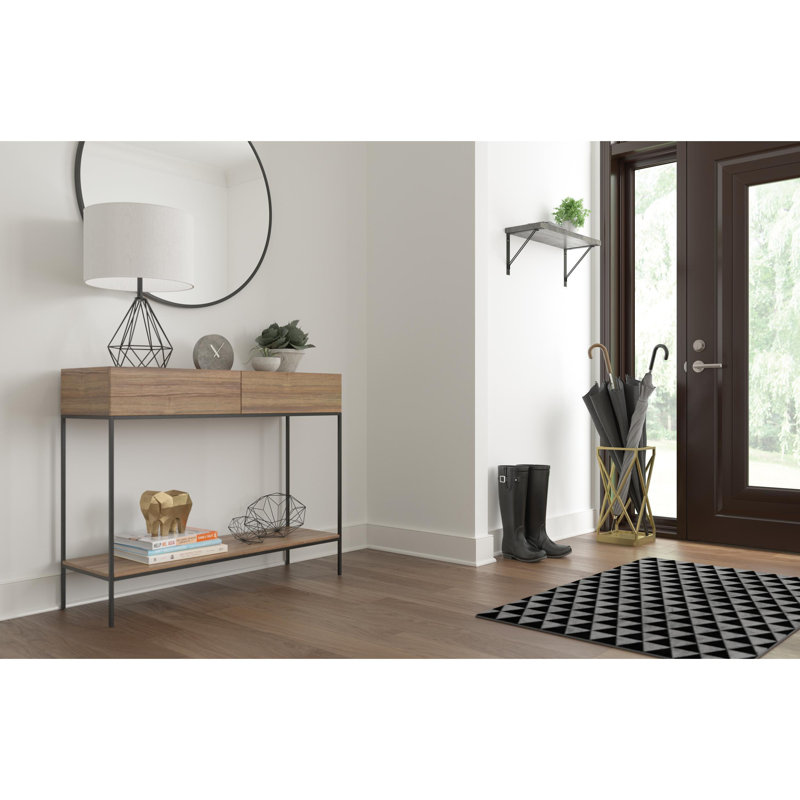 Solid Wood Shelf, Dark Wood Stain, 0.75" H x 24" W x 8" D