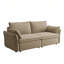 Canapé-lit convertible 2 en 1 de 216 cm avec pouf de rangement pour salon, dimensions du canapé : 216 cm (L) x 84 cm (l) x 94 cm (H), dimensions du lit : 216 cm (L) x 153 cm (l) x 60 cm (H)-869734224