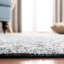 Tapis oriental gris / bleu touffeté à la main Algona-1020556223