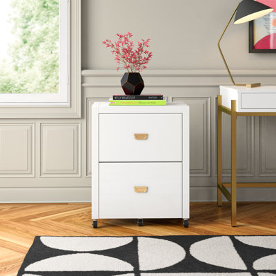 Makan 22'' Wide 2 -Drawer Mobile File Cabinet