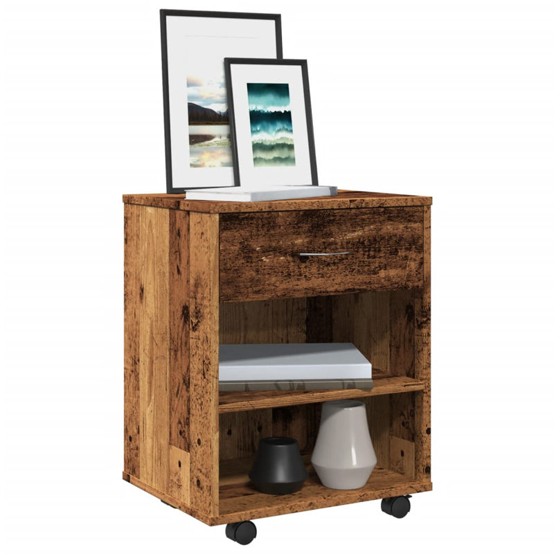 Armoire de rangement sur pieds vidaXL, Bois ancien