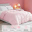 Insert de couette en polyester blanc brossé - épais et moelleux. Une courtepointe respirante et moelleuse pour toutes les saisons. Disponible en taille simple à très grand pour une utilisation dans une chambre à coucher. Lavable à la machine. Cadeau de Noël idéal.-825488010