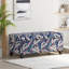 Repose-pieds de luxe avec tissu à motif floral