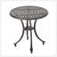 Table d'appoint d'extérieur en fonte d'aluminium 19 po