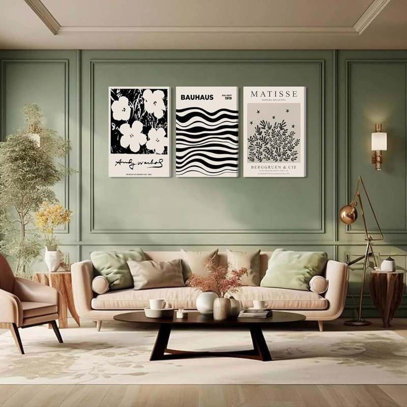 3 Piece Wrapped Canvas Print, 60 cm H x 40 cm W