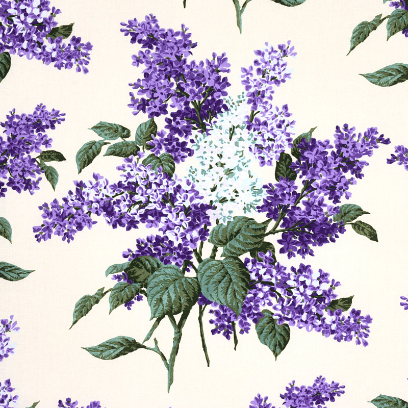 Tissu Schumacher x Johnson Hartig Proust's Lilacs, Mauve