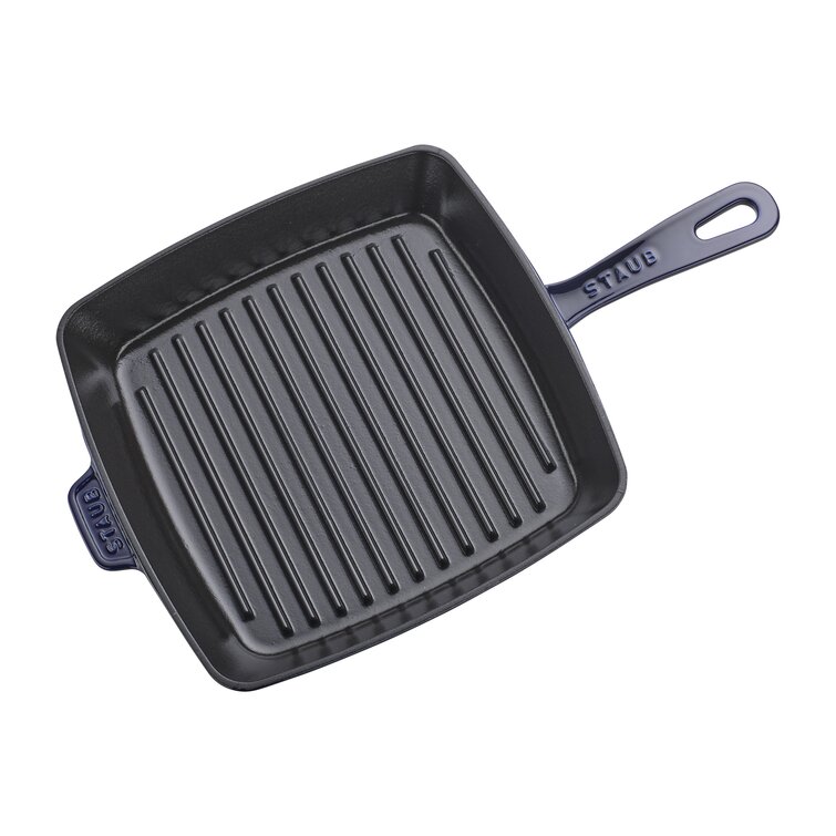 Staub Cast-Iron Double Burner Griddle Pan