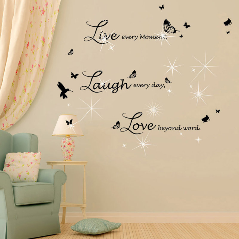 Text & Numbers Non-Wall Damaging Wall Decal