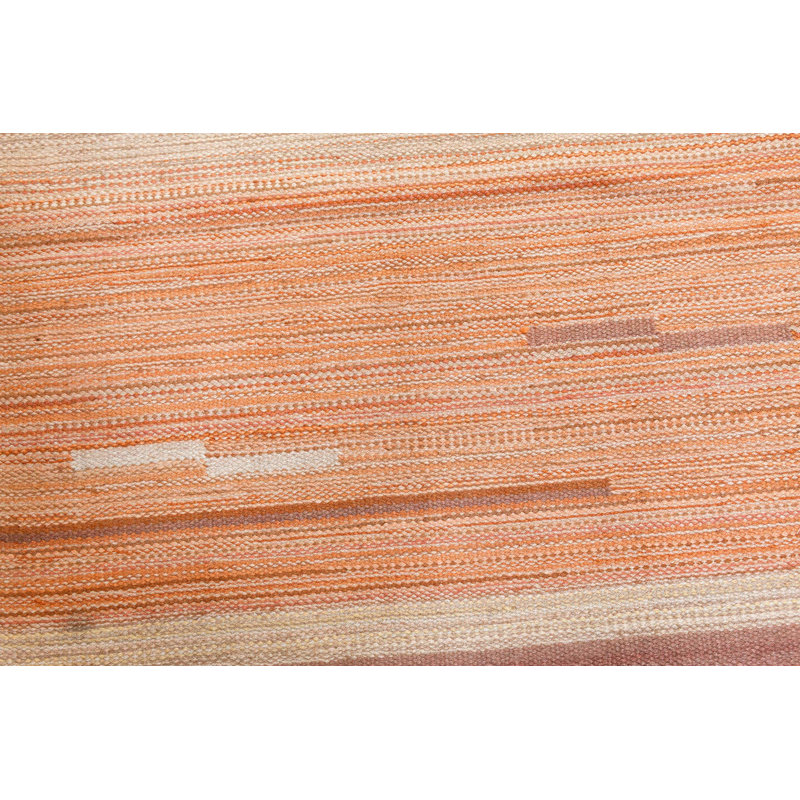 Tapis scandinave rétro tissé à la main de style Art déco 6 pi 3 po x 9 pi 10 po