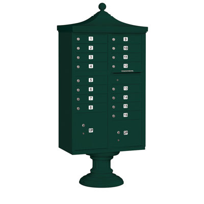 Regency Aluminum Multi-Unit Mailbox with Newspaper Compartment