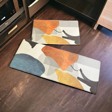 FloorPops Blue Kilim 32 in. x 20 in. Anti-Fatigue Comfort Mat