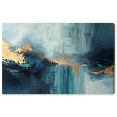 «Marine Luster Veins V», reproduction d'art sur toile par Art Remedy, 36 x 24