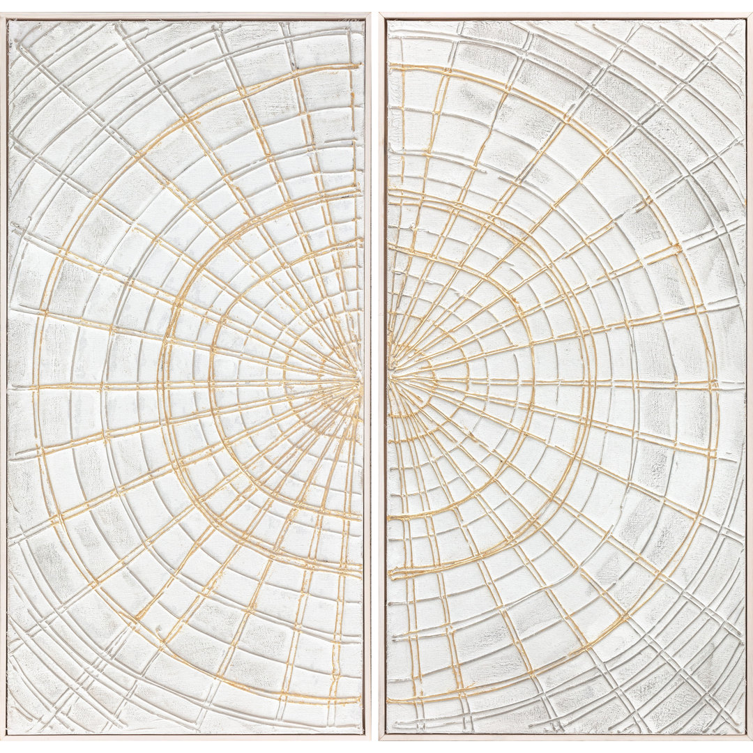 2 Piece Floater Frame Painting on Canvas