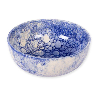 Verano Spanish Ceramics Burbujas Ceramic Salad Bowl