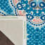 Tapis extérieur floral bleu-57939629