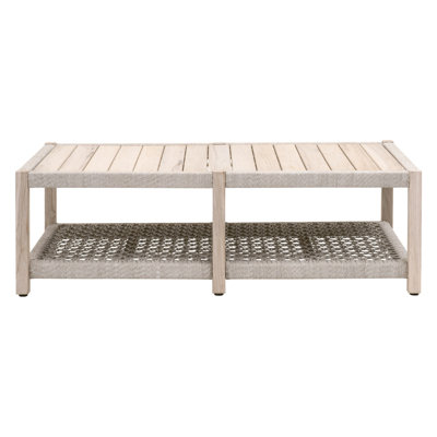 Avantay Rectangular Teak Outdoor Coffee Table , 56.25'' in. W in. D