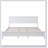 White Solid Wood Platform Bed