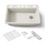 Riverby 33" x 22" x 9-5/8" Under-Mount Single-Bowl Kitchen Sink with Accessories-9975023