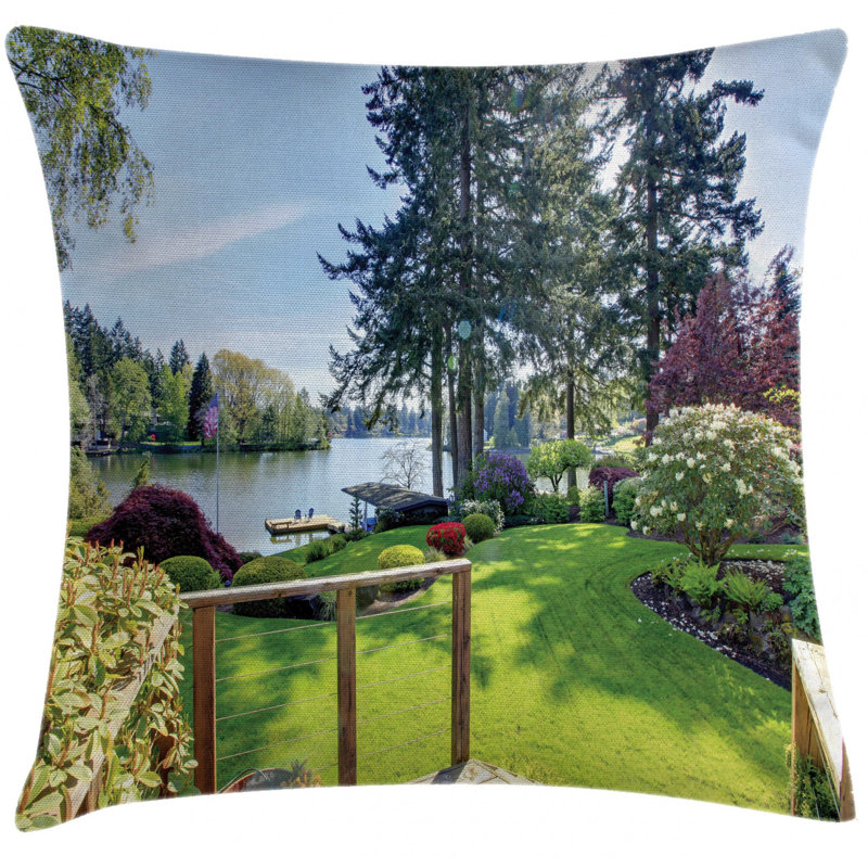 Housse de coussin décoratif intérieur/extérieur 40 po nature