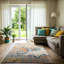 Cebes Modern Boho Burnt Orange Area Rug-930386601