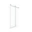 Porte de douche de 55 à 60 po x 76 po avec fonction, verre trempé de 1/4 po, porte coulissante simple résistante à l'eau, revêtement en verre résistant à l'eau, finition, fonction imperméable lisse et étanche