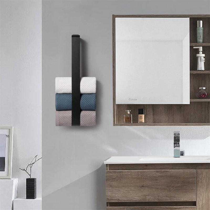 Giolla Towel Rack, Matte Black