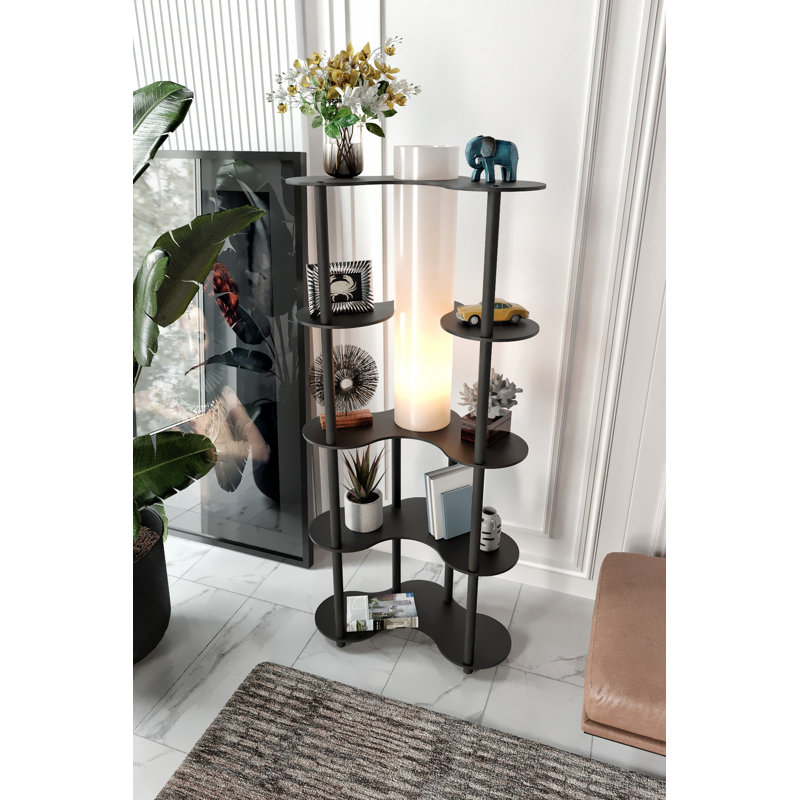 Elegant Floor Lamp, Black Craft Paper & MDF Body, 59.1 Inches Tall | PVC Cap, Socket Type: E 27 Max 40 W (Bulb Not Included) | Modern Design, Perfect for Living Room, Bedroom & Office, IP20 Rated