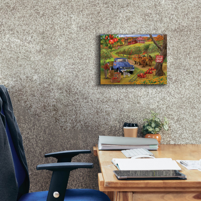 «Orchard Hay Ride» par Bigelow Illustration, H 12 po x l 16 po x P 0,75 po