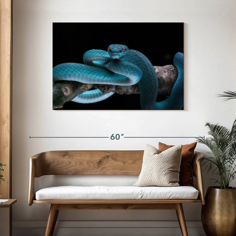 Brampt Snake On Branch, 30" H x 45" W