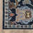 Gowen Traditional Oriental Navy/ Multi Hand-made Wool Area Rug