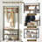 Coat Rack With Shoe Bench, Entryway Bench With Shoe Storage, Multifunctional Entryway Storage Organizer