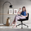 Milicent Armless Wide Desk Chair with Wheels-804155516-799725500