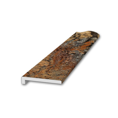 Garniture standard FlexStone 3 po x 95 po avec rebord 3/8 po crème Bordeaux