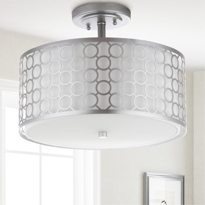 Torpoint Semi Flush Mount, Chrome