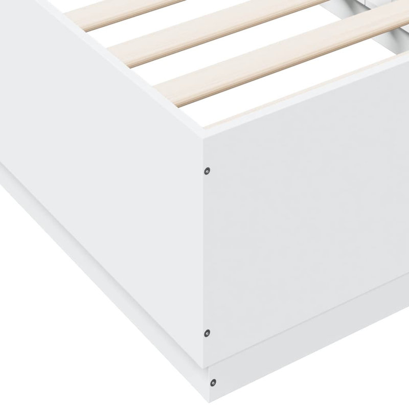 Noar Bed Frame, Small Single (2'6), White