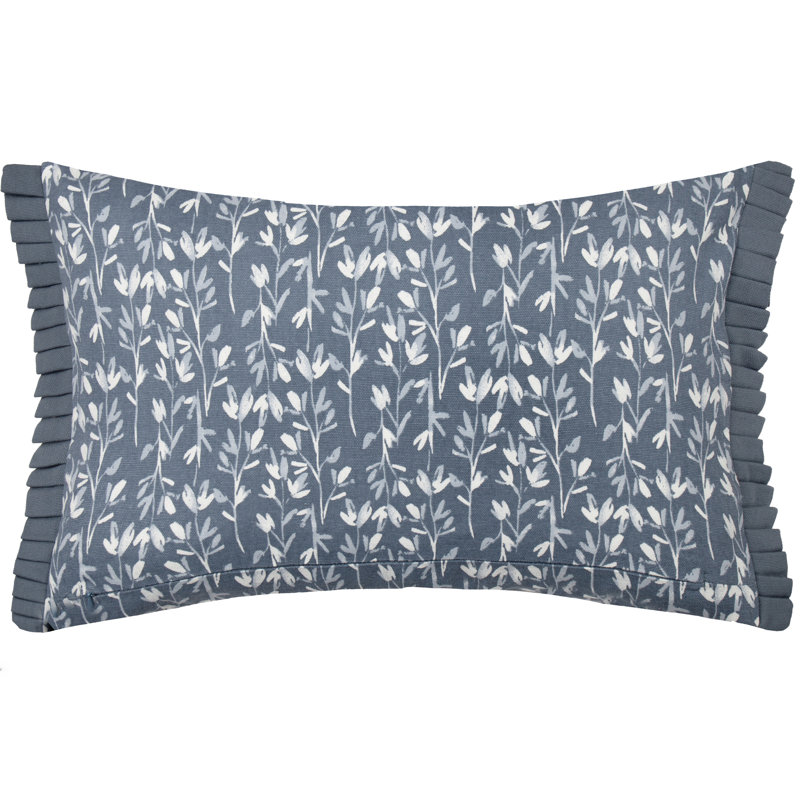 Chabot Floral Rectangular Cushion Cover, Blue