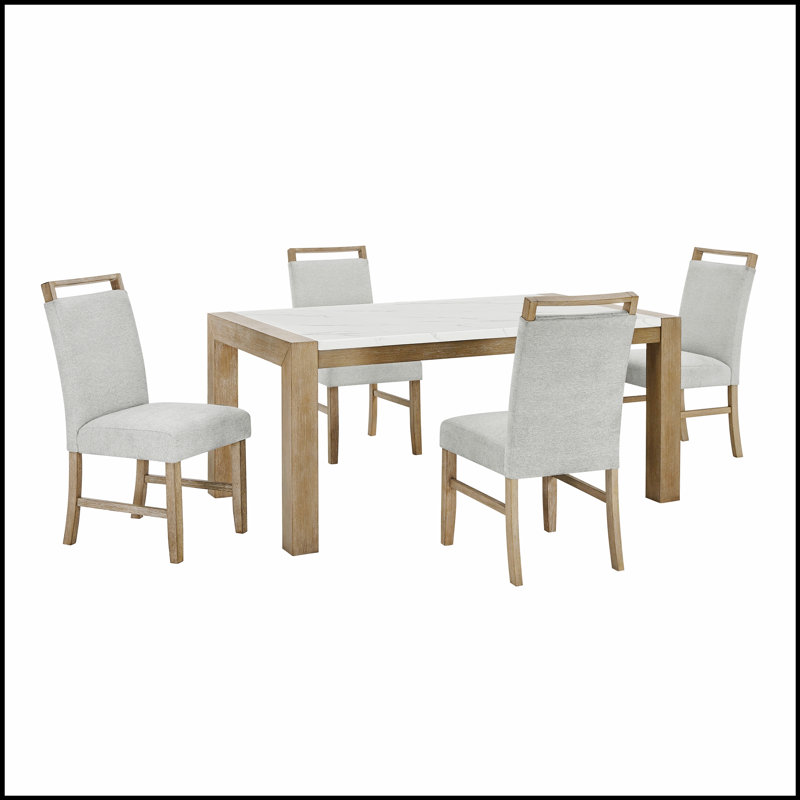 Ensemble de salle à manger Tabitha, 5 pièces: table, 4 chaises