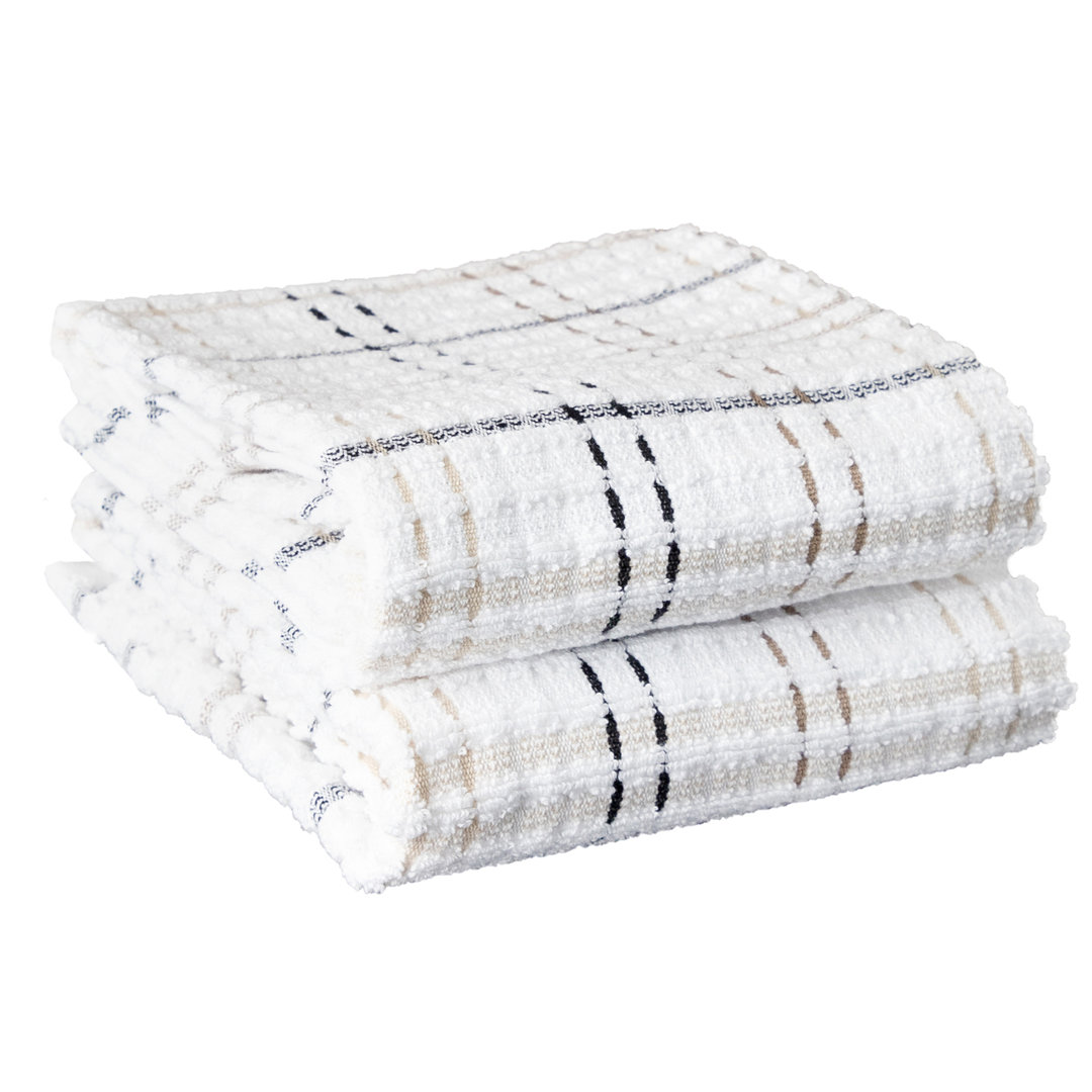 Cotton Plaid Waffle Tea Towel Kitchen Towel (Set of 2) RITZ 