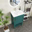 Meuble-lavabo simple 20 po avec comptoir en céramique Jeraldean-1115421059