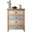 Commode 4 tiroirs, coffre de rangement rustique pour chambre à coucher, salon