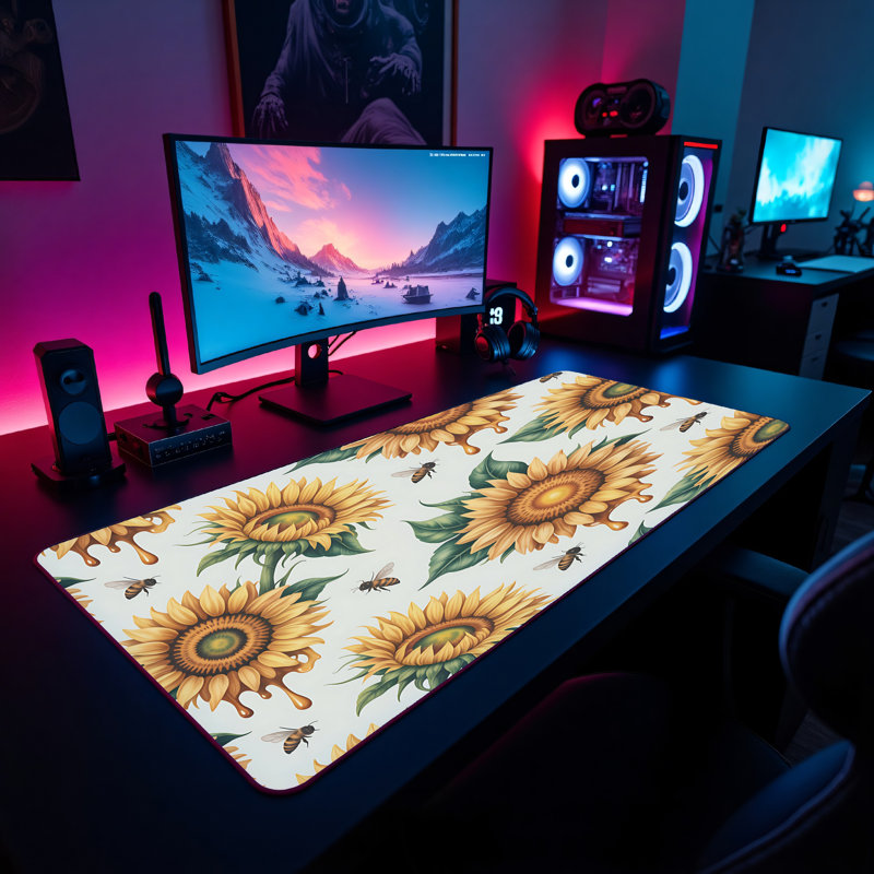 Polyester Desk Pad, 14.4x12.1
