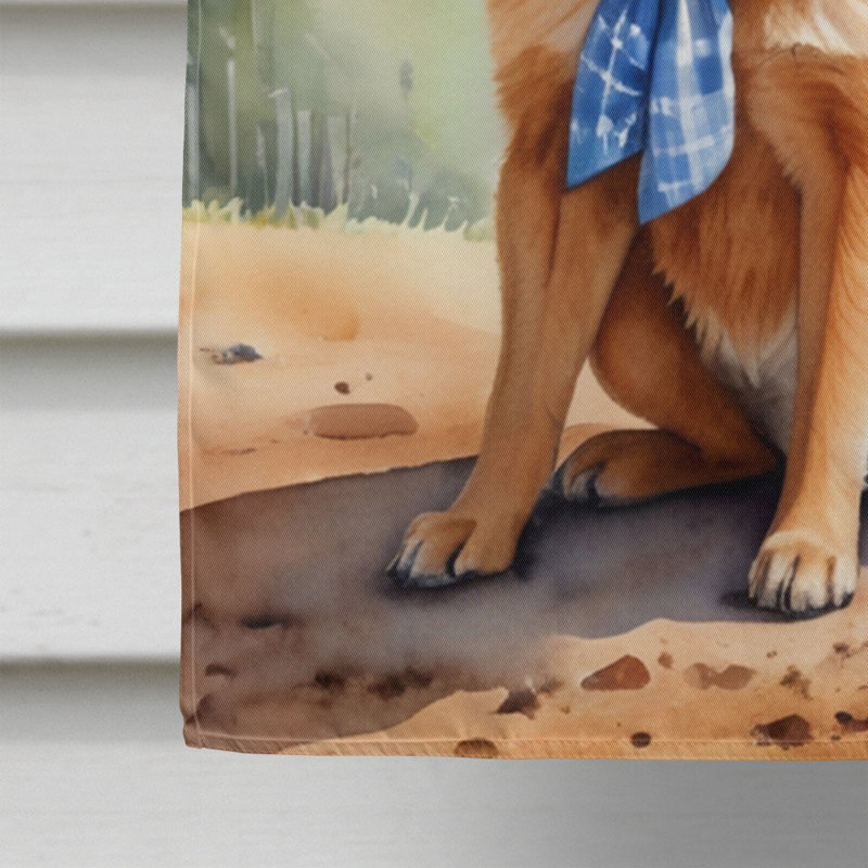 Drapeau Cowboy Welcome House, Spitz finlandais