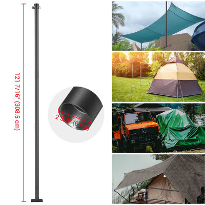 Poteau d'ombrage 10 pi avec support de fixation