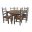 Coralayne 4 - Person Pine Solid Wood Dining Set